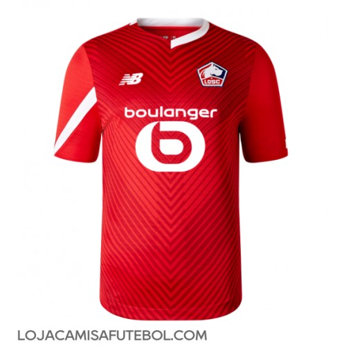 Camisa de Futebol Lille OSC Equipamento Principal 2023-24 Manga Curta